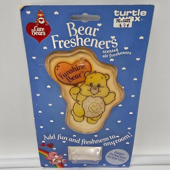 1984 Care Bear Funshine Bear Turtle Wax - Picture 1 of 7